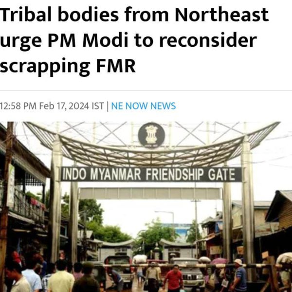 GUWAHATI: Several tribal organisations from the Northeast have urged Prime Minister Narendra Modi to take into reconsideration the central government’s decision to repeal the free movement, NE,