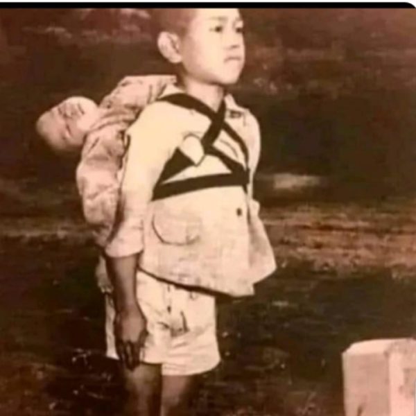 The boy standing by the crematory (alternatively “The standing boy of Nagasaki”) is a historic photograph taken in Nagasaki, Japan, in September of 1945, shortly after the atomic bombing of that city on August 9, 1945.